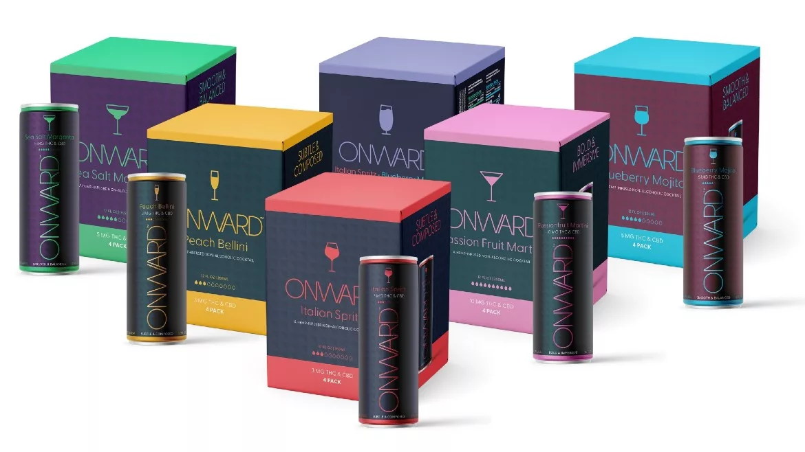 Onward hemp THC beverages
