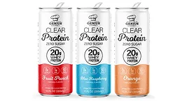Genius Clear Protein cans
