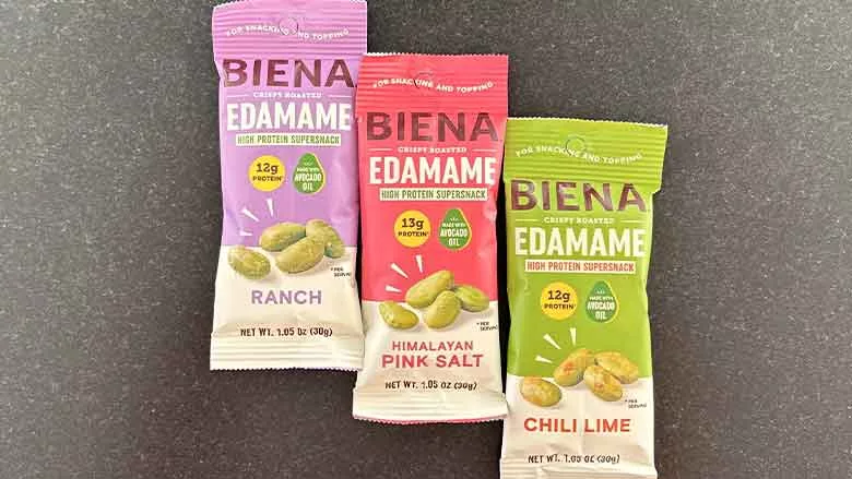 Biena Edamame packages