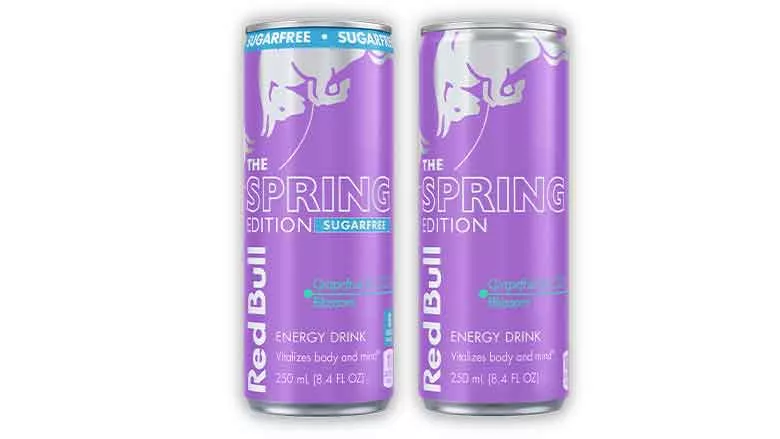Red Bull Spring Edition cans