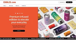 Edibles.com homepage