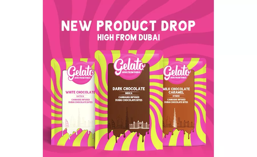 Gelato Canna Co. introduces cannabis Dubai chocolate bar, bites