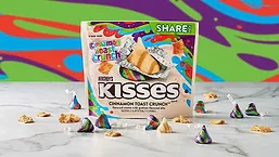 Hershey Kisses Cinnamon Toast Crunch package