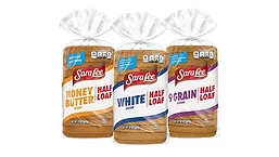 SaraLee Half Loaf Bread packages