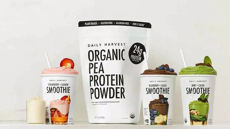 Daily Harvest Pea Protein pcakges