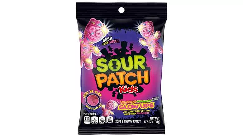 Sour Patch Kids Glow in the Dark candy package