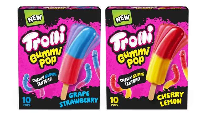 Trolli Gummi Pops package