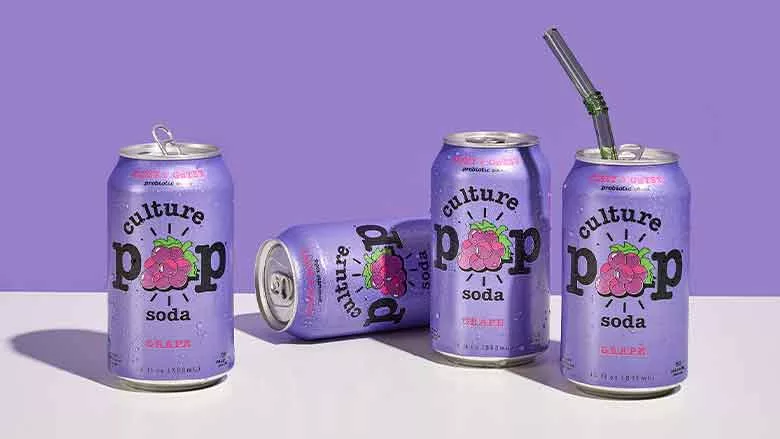 Culture Pop Grape Soda cans