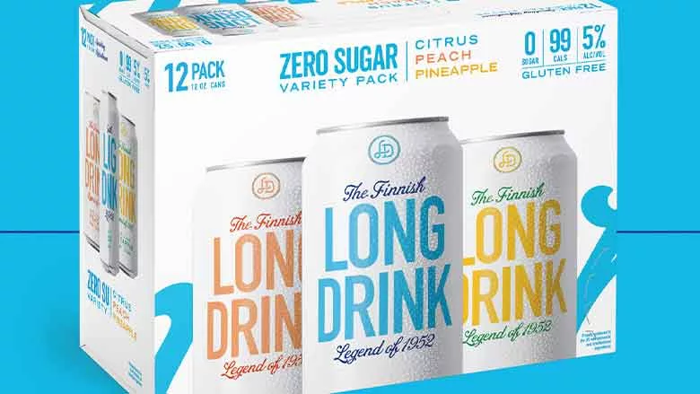 The Finnish Long Drink Zero Sugar variety pack