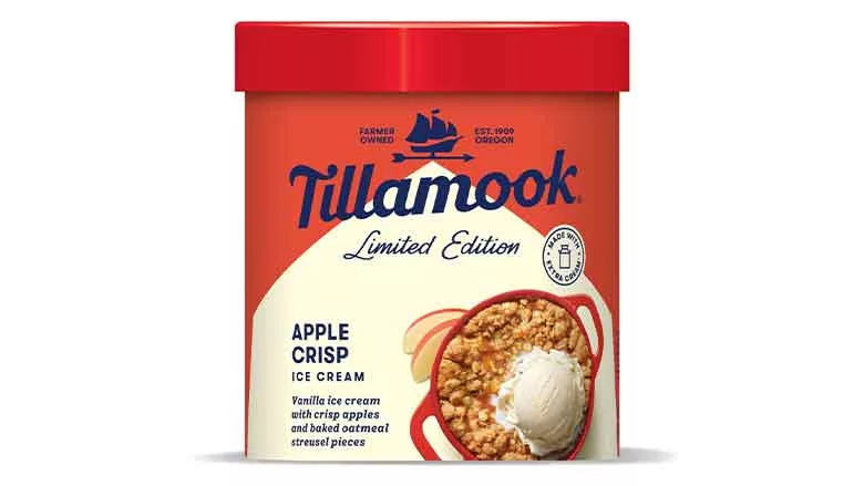 Tillamook Apple Crisp carton