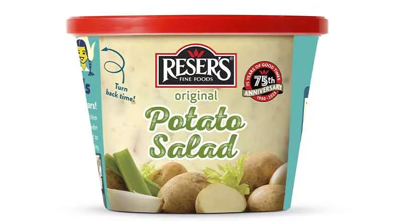 Resers Potato Salad container