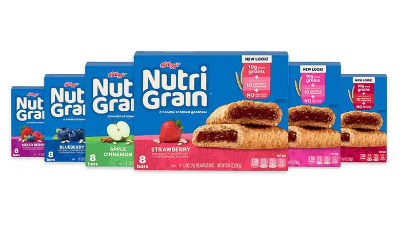 NutriGrain bar packages