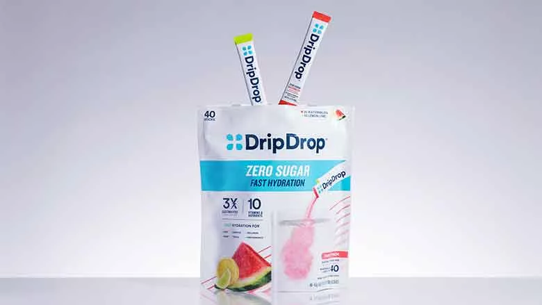 DripDrop ZeroSugar packages