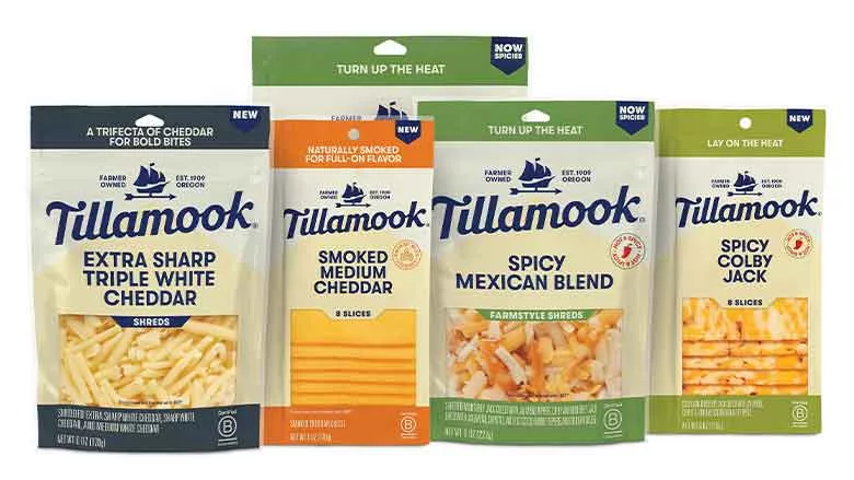 Tillamook Summer Cheeses packages