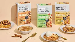 Purely Elizabeth Protein Oatmeal packages