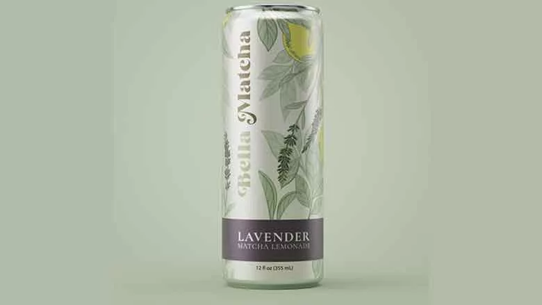BellaMatcha Lavender Lemonade Can