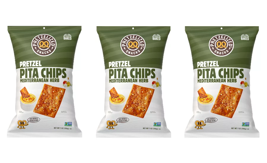 Pretzelized Pita Chips bags