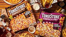 Tombstone French Fry pizza box