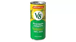 V8 Jalapeno Pineapple can