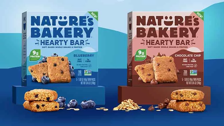 Natures Bakery Hearty Bars packages