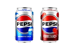 Pepsi Prebiotic Cola cans