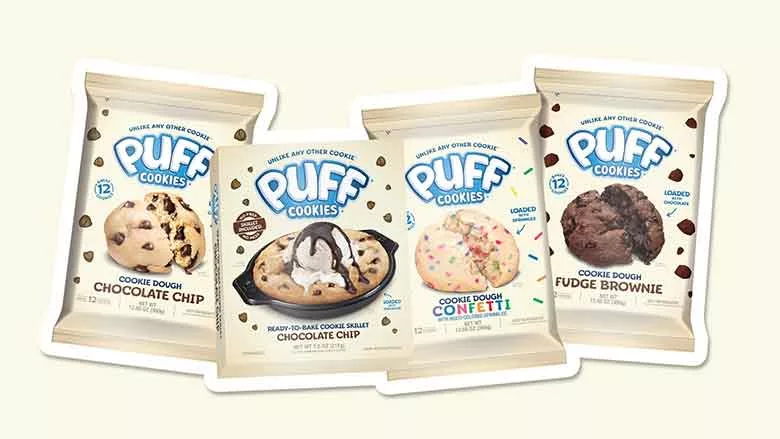 Puff Cookies packages