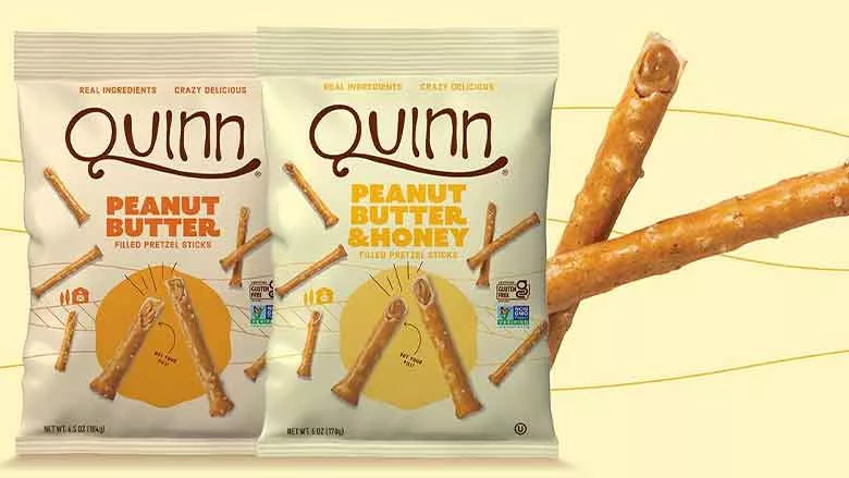 Quinn Peanut Butter Sticks packages