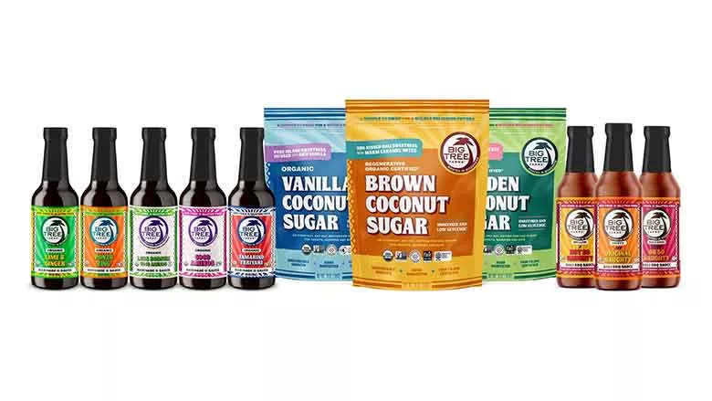 Big Tree Farms Sauces bottles