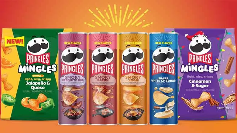 Pringles Smoky Flavors canisters