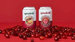 Sindrift Cranberry cans