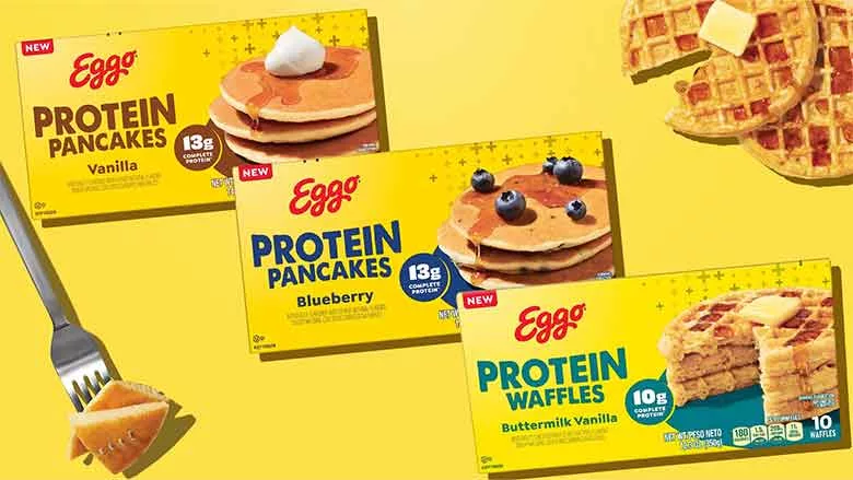 Eggo Protein Pancakes packages