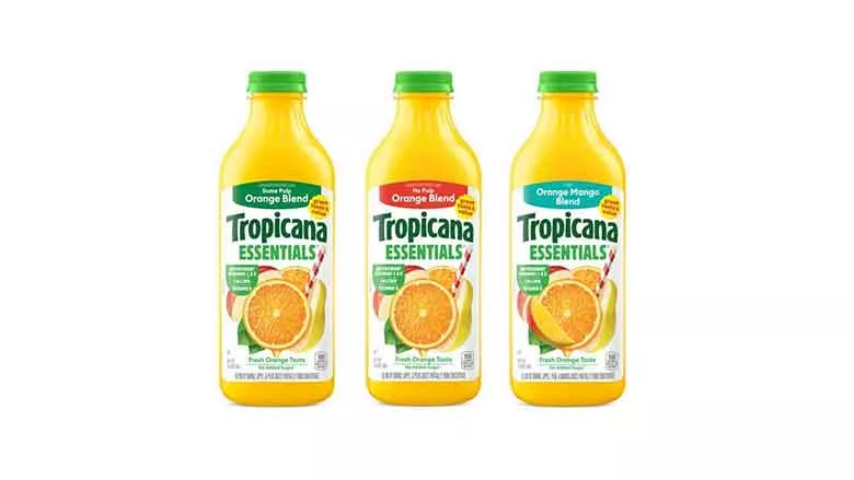 Tropicana Essentials bottles