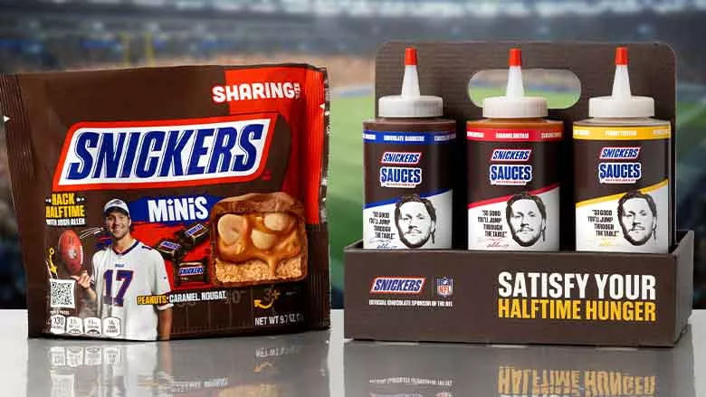 Snickers Sauces package