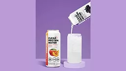 Clear Protein Water Cans 