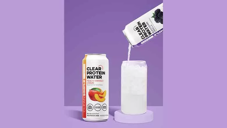 Clear Protein Water Cans