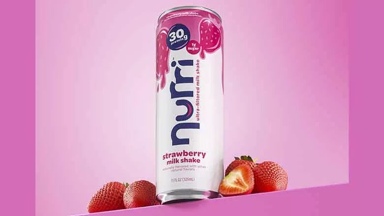 nurri strawberry milkshake can