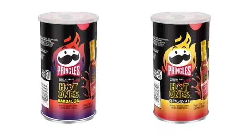 Pringles Hot Ones canisters