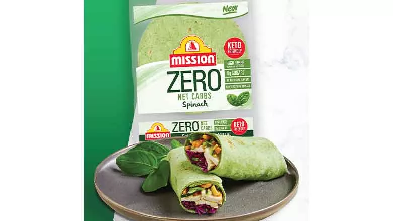 Mission Zero Net Carb Spinach Tortilla