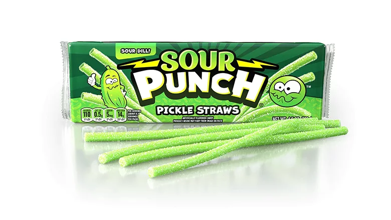 Sour Punch Pickle Straws Package