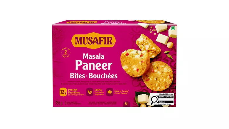 Musafir Masala Paneer Bites package