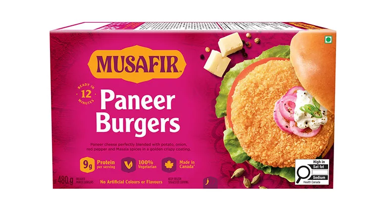 Musafir Paneer Burgers package