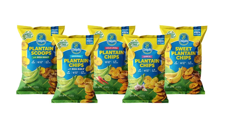 Chiquita Plantain Chips packages