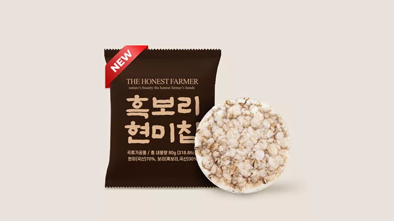 Honest Farmer Brown Rice Chips package
