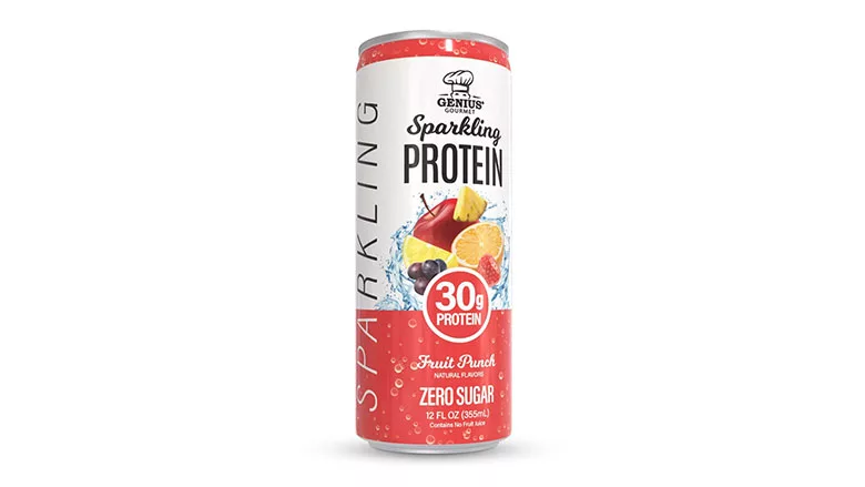 Genius Gourmet Fruit Punch Sparkling can