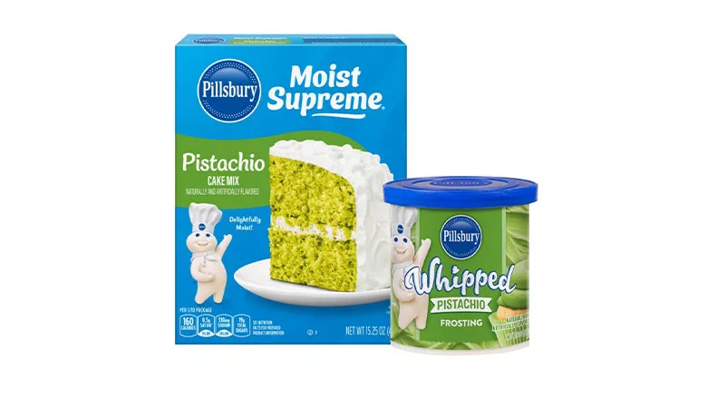 Pillsbury Pistachio Cake Mix packages