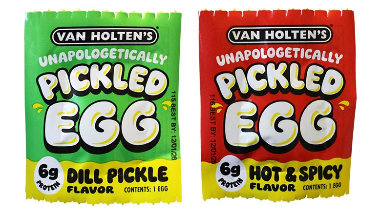 Van Holtens Pickled Egg packages