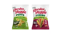 Garden Veggie Puffs Straws snack packages