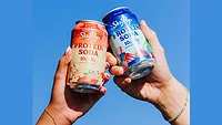 SkyPop Protein Soda cans