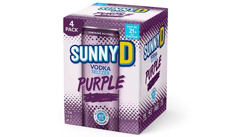SunnyD Purple Vodka package