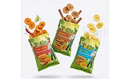 Totis Plantain Chips packages